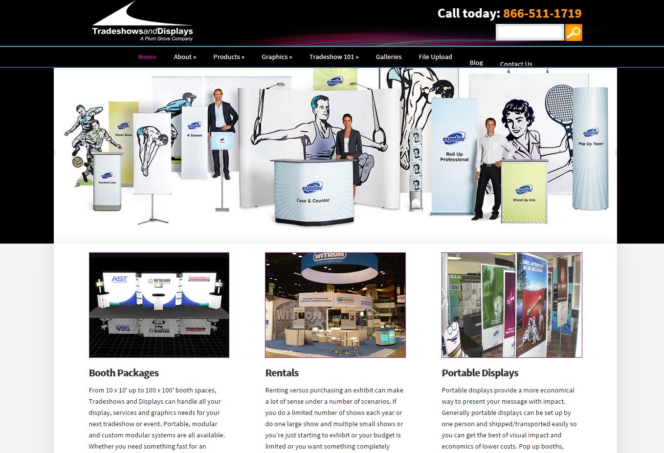 New site Tradeshows and Displays Responsive Design