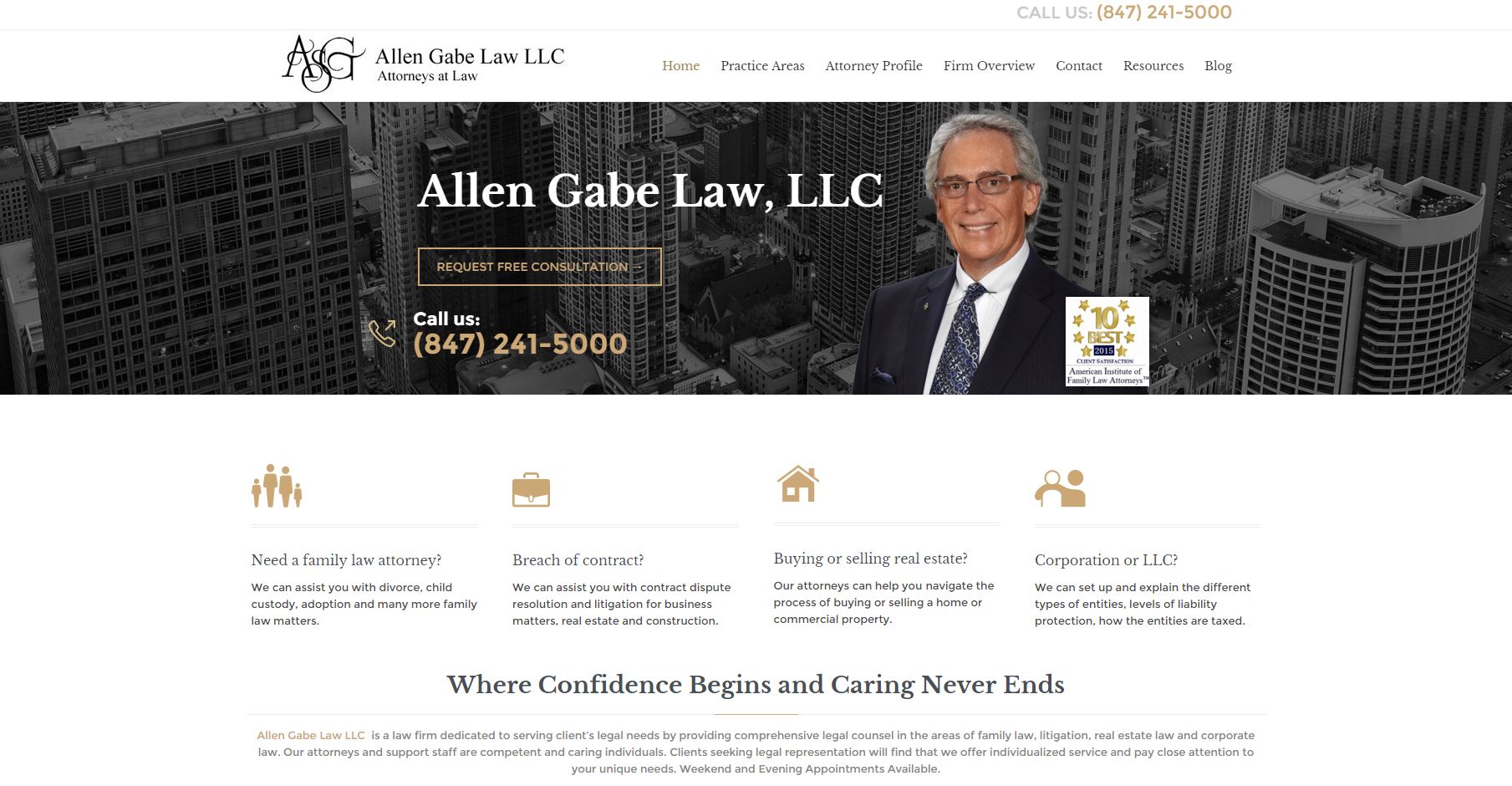 Allen Gabe Law Website