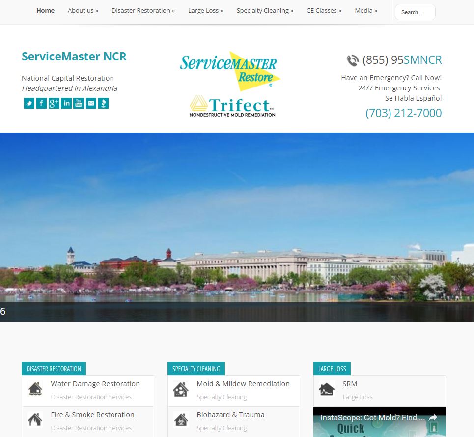 ServiceMaster NCR - SEO web design project