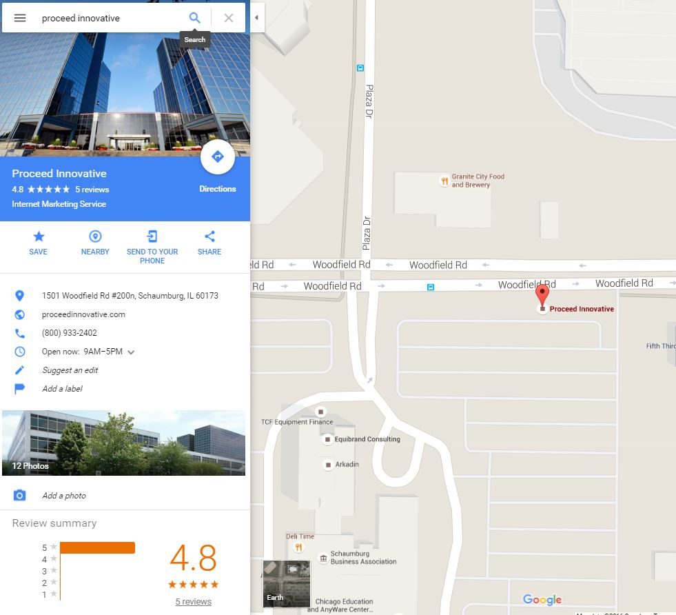 Google Maps Listing