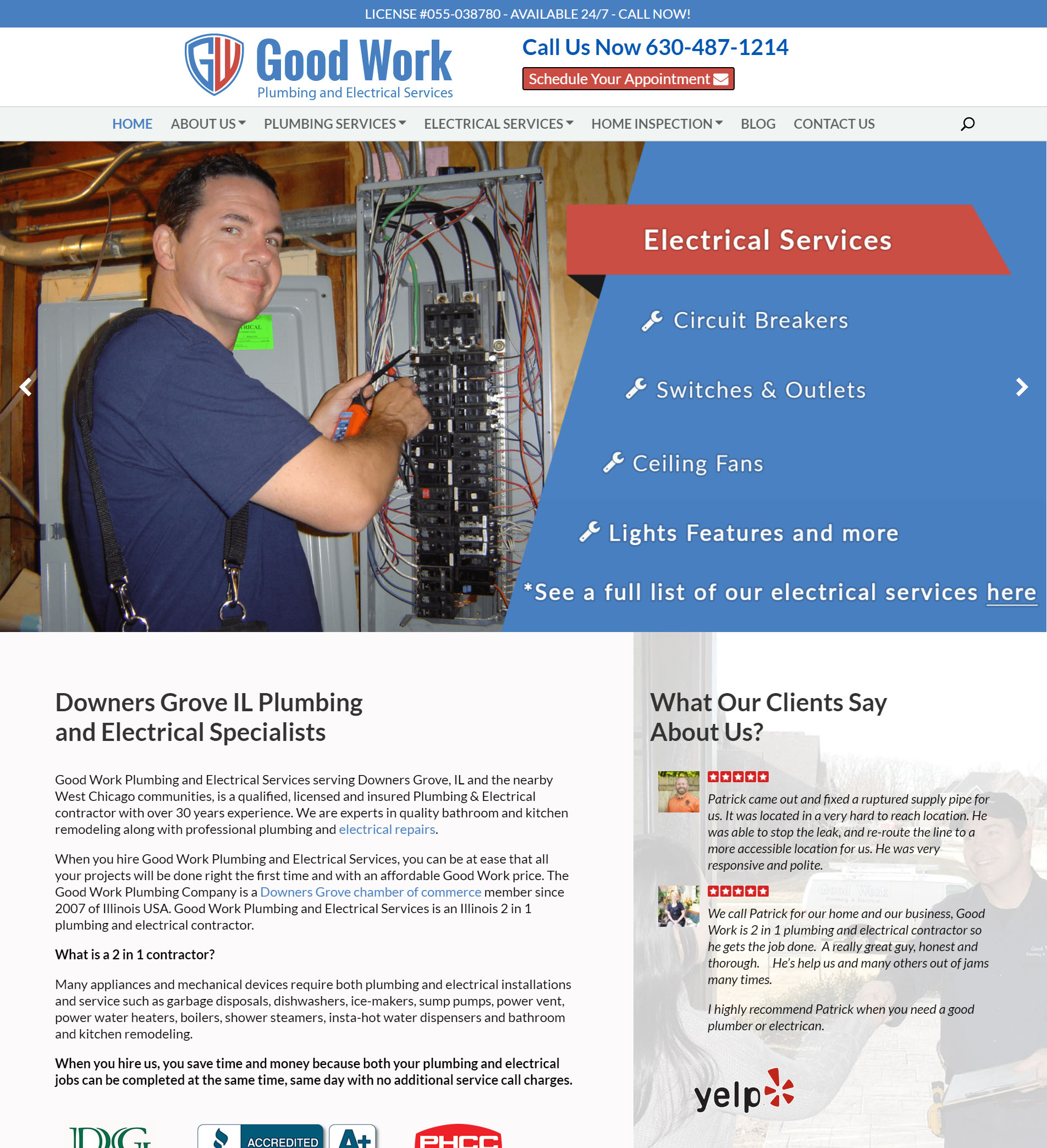 Good Work Plumbing and Electrical Case Study