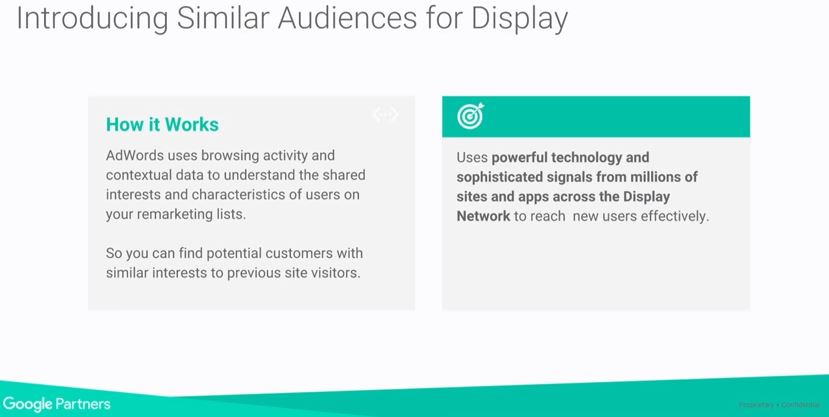 similar audiences for Display