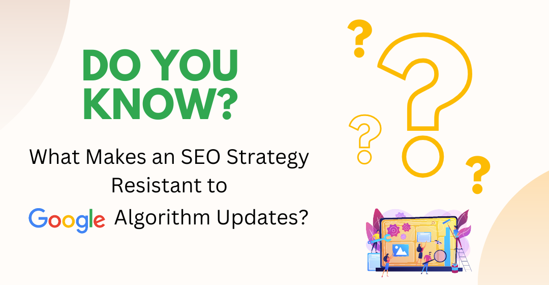 What Makes an SEO Strategy Resistant to Google Algorithm Updates?
