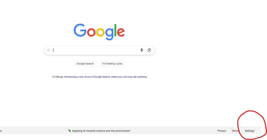 Google settings