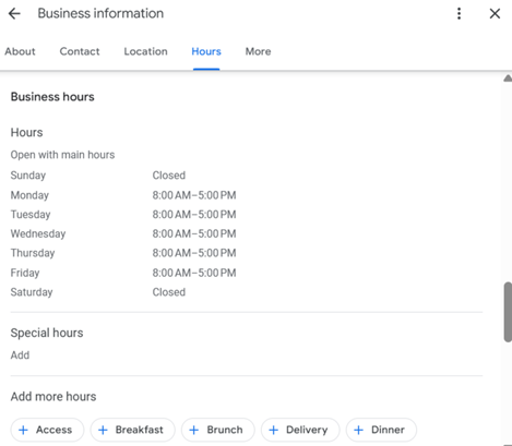 business information