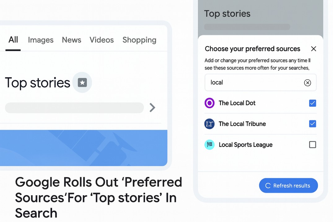 Google Top Stories screen