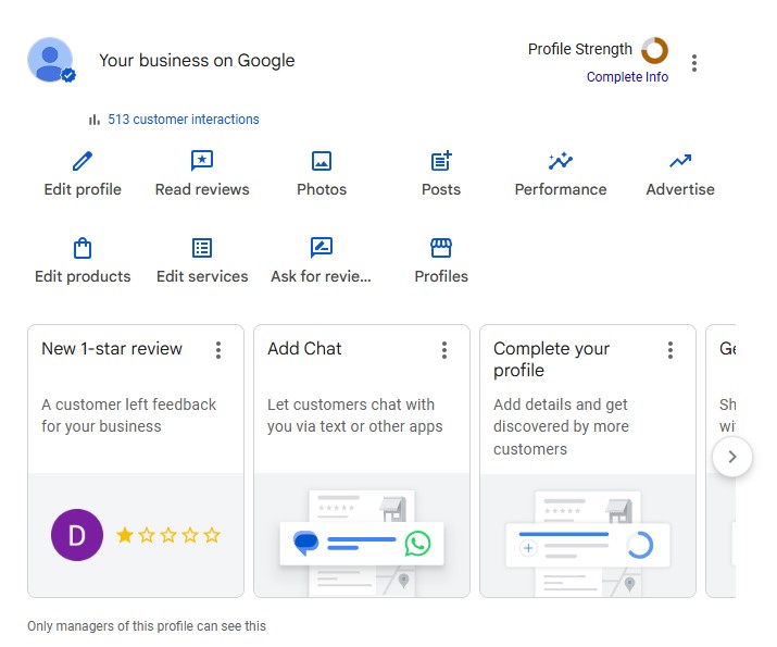 google business profile overview
