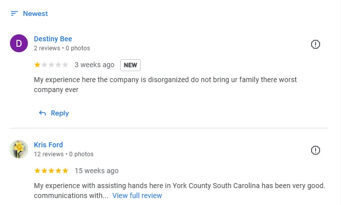 google my business review